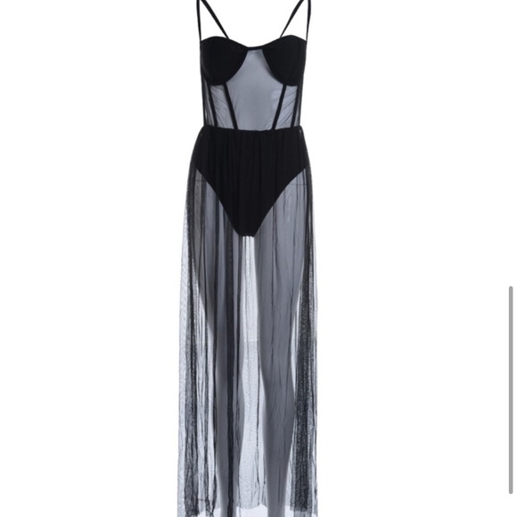 🌟BLACK MAGIC WOMAN🌟Bustier Bodysuit Maxi - Picture 7 of 9